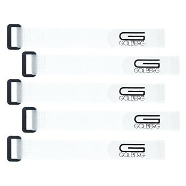 Imagem de Prendedores de corda de paraquedista da Goldberg – Pacote com 5 unidades, pacote com 10 – Preto e Branco – 23,5 cm x 1,9 cm – Fixador premium para prender sua corda de paraquedas, corda de paraquedas, fios e cabos 550, White - 5 Pack, 5 Pack