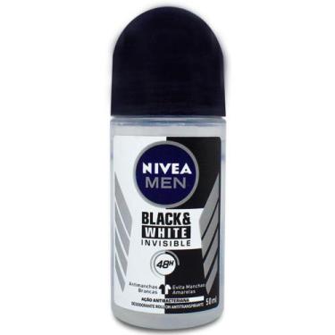 Imagem de Desodorante Nivea Roll On Men Black & White