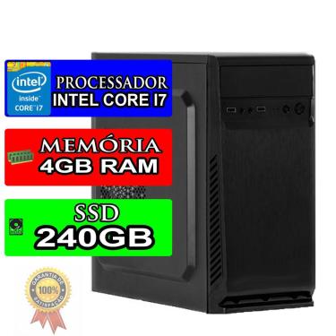 Imagem de Computador Intel Core i7 4GB ssd 240GB Cpu Hdmi Desktop