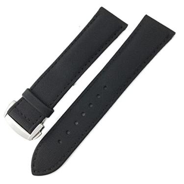 Imagem de DFAMIN Pulseira de relógio de lona de nylon 19mm 20mm 21mm 22mm para pulseira de relógio Seiko SKX (Cor: preto preto, tamanho: 21MM)