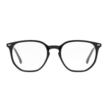 Imagem de Óculos Anti Luz Azul Quadrado Fozoco Eyewear Para Computador Celular e Games - Rio (Preto Fosco)