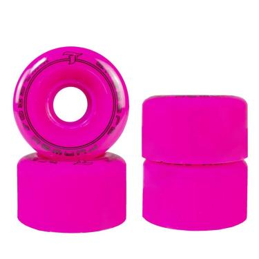 Imagem de Jogo de Rodas Quad Traxart Runway 58mm x 32mm/83A - Rosa-Feminino