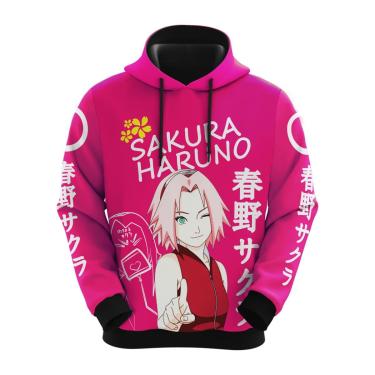 Imagem de Blusa De Moletom Sakura Haruno Narutoo Shippuden Mangá Anime-Unissex