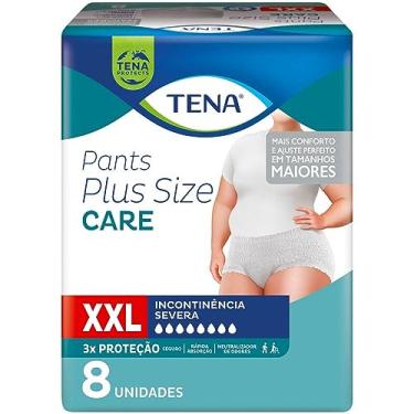 Imagem de Tena Pants Plus Size Care, Roupa Íntima para Incontinência Urinária, XXL - 8 unidades