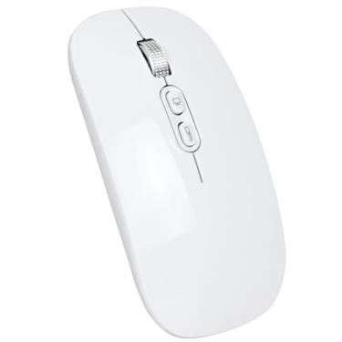Imagem de Mouse Recarregável Sem Fio Wireless USB Optico para Notebook PC Master 3S (branco)