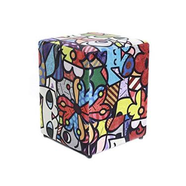 Imagem de Puff Quadrado 35x35x45cm Decorativo Estampado BF Colchões…