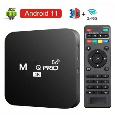 Imagem de Smart TV Set Top Box  Android 11  Wi-Fi  Vídeo 3D  Media Player  Home Theater  Novo  4K  HD  MXQ