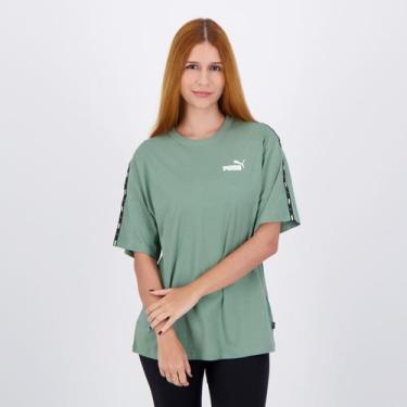 Imagem de Camiseta Puma Ess Tape Feminina Verde