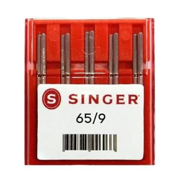 Imagem de Agulha Singer de Costura Industrial Máquina Reta Cabo Fino 1515 - Blister com 10 unidades - 65/9