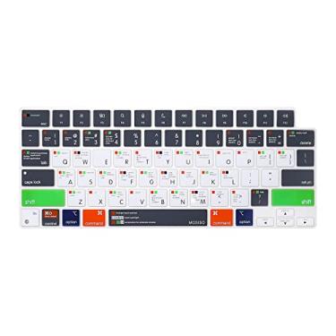 Imagem de MOSISO Capa de teclado compatível com MacBook Air 38.1 cm M3 A3114 M2 A2941/Air 13.6 A3113 A2681/Pro 14/16 M4 M3 M2 M1, Mac OS X Shortcut, cinza