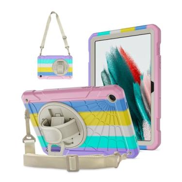 Imagem de Stweap Capa para Samsung Galaxy Tab A9+/A9 Plus11 polegadas, protetora com alças de ombro/alça de mão/suporte de caneta, capa para tablet Galaxy A9Plus resistente à prova de choque 2023 SM-X210/X216