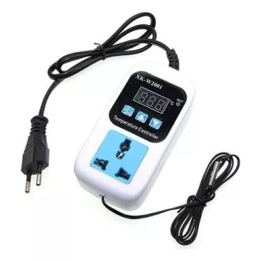 Imagem de Termostato Digital para Cervejeira Keezer Freezer Aquários Chocadeiras Estufas – Bivolt Tipo Tomada com Controle Automático Kegerator