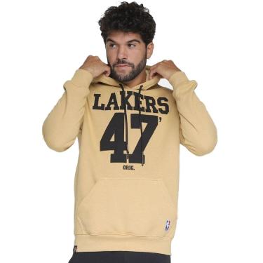 Imagem de Blusa Moletom Nba Masculina Lakers Number Twill Nb893