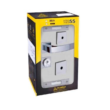 Imagem de fechadura tetra quadratta curva  3x1 roseta 55mm cromado alianca