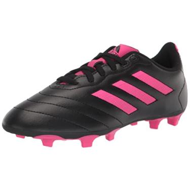 Imagem de adidas Goletto VIII Firm Ground Soccer Shoe, Core Black/Team Shock Pink/Core Black, 1.5 US Unisex Little Kid