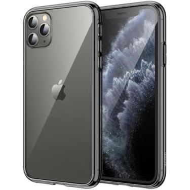 Imagem de JETech Capa para iPhone 11 Pro Max 6,5 Polegadas, Case Protetora de Telefone à Prova de Choque Não-Amarelecimento, Capinha Parte Traseira Transparente Anti-Riscos (Preto)
