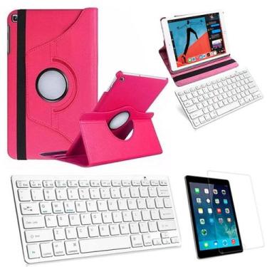 Imagem de Capa/Teclado/Pel para iPad 7a e 8a Geração 10.2" Rosa - BD Net Collect