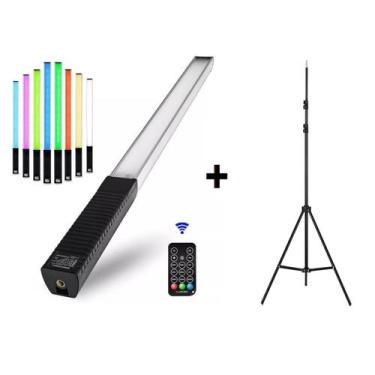 Imagem de Bastão Led Rgb Luxceo Q508a Profissional + Tripé 2 Metros