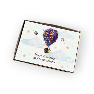 Imagem de Brinco ponto de luz de aço+ Caixa presente UP Altas Aventuras