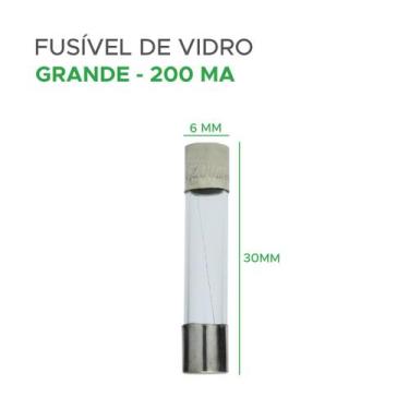 Imagem de Kit com 100 Fusíveis de Vidro 6x30mm 250mA - Proteção para Seus Dispos