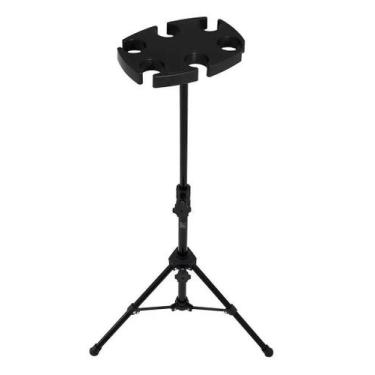Imagem de Suporte Pedestal Descanso 6 Microfones Visão Dem-02 Preto