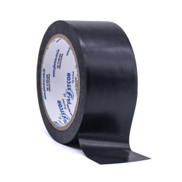 Imagem de Fita Demarcação e Sinalização Piso Vidros Superfícies 30m X 48mm Preta