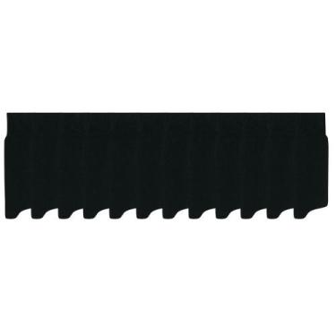 Imagem de Kit Com 12 Pares De Meias Social Mash Poliamida Longa Canelada, Preto,