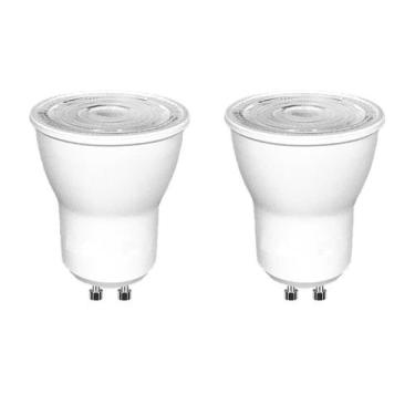 Imagem de Kit 2 Lampada Dicroica Mr11 Gu10 Led Mini 3W Branco Frio - Acende A Lu