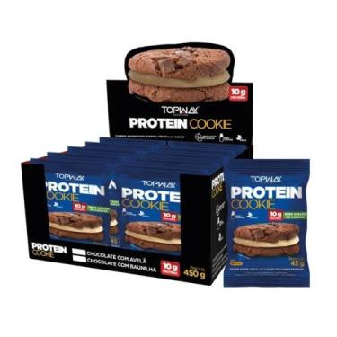 Imagem de Cookies topway com proteina baunilha 10x45g