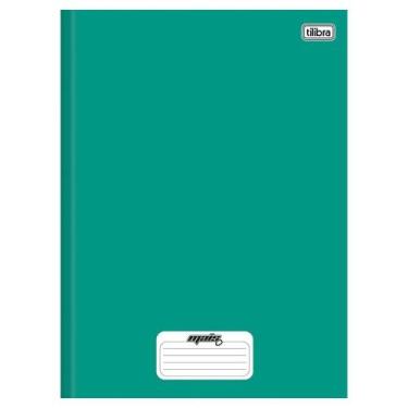 Imagem de Caderno 1/4 Capa Dura Tilibra Costurado Mais+ Verde 96 Folhas - Embala