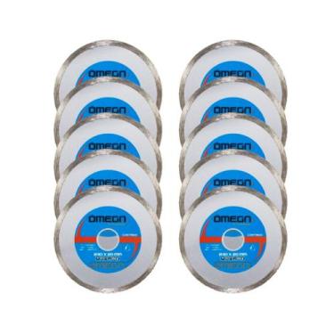 Imagem de Kit C/ 10 Discos de Corte Diamantado 110mm X 20mm Serra Mármore - OMEG