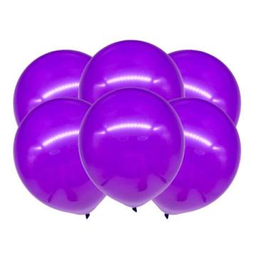 Imagem de 50 Balão Bexigas N9" Decoração Violeta Mais cor e brilho - joy