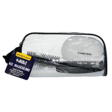 Imagem de Kit Necessaire Escova Pente Saboneteira Porta Escova Dental - MARCO BO