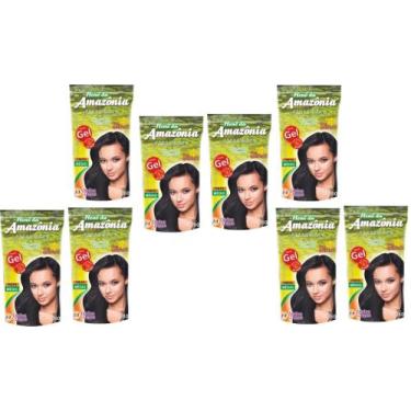 Imagem de Hene em gel amazonia 180gr pouch preto medido (preto natural) - DIVINA