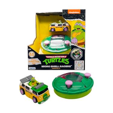 Imagem de Teenage Mutant Ninja Turtles 3" Micro Shell Racers, Donatello, Ages 5+ - 2.4 Ghz Rc Vehicle with Turtle Half Shell Controller - Collect All 4!
