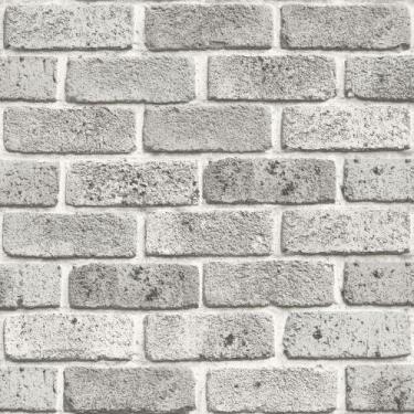 Imagem de Papel de Parede Vinílico Contemporâneo Rústico Tijolos Branco 4150 - B