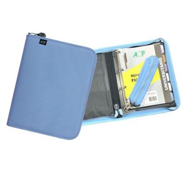 Imagem de Fichário Argolado A4 Cores Pasteis Divisórias + Fls + Estojo - ACP,  A