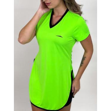 Imagem de T-shirt Beach Tennis com Proteção Solar UV50+ NEONCOLORS - Verde Neon 