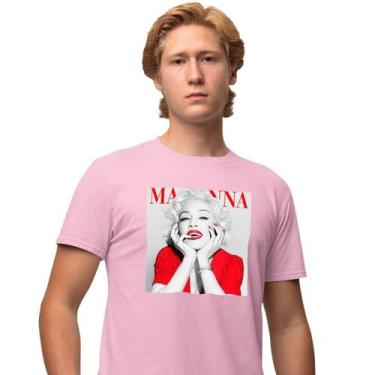 Imagem de Camisa Camiseta Masculina Estampada Madonna 100% Algodão Fio 30.1 Pent