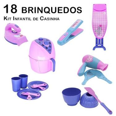Imagem de Kit Infantil Casinha Ferro  Tábua Forma Secador Chapinha18p - Altimar