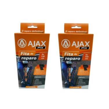 Imagem de 02 Fita Para Reparos Consertos Em Geral Fita Dura 1,27 Mt - Ajax