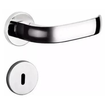 Imagem de Fechadura Soprano Interna Icaro Roseta Redonda Cromada 40mm