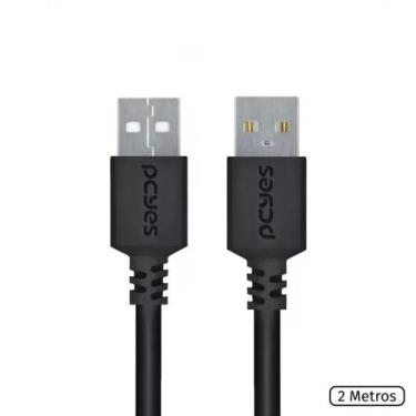 Imagem de Cabo de Dados USB a 2.0 Macho para USB a 2.0 Macho 28AWG Puro Cobre 2 