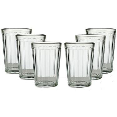 Imagem de Granyoniy de vidro com painel de chá quente russo 200 ml para líquidos quentes/frios serve para suporte Podstakannik Vintage USSR conjunto de 6