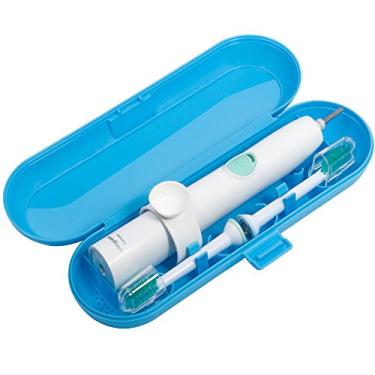 Imagem de Nincha Estojo de viagem portátil para escova de dentes elétrica para Philips Sonicare Series - durável, ecológico, respirável, material plástico seguro para alimentos (azul)