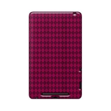 Imagem de Amzer Capa Luxe Argyle de alto brilho TPU macio gel para Google Nexus 7, Asus Nexus 7, rosa choque (AMZ95128)
