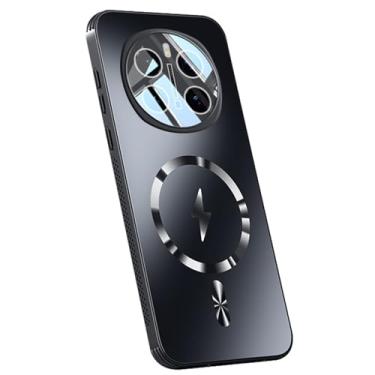 Imagem de POYUFRG Capa de proteção de lente para Honor Magic 7 Pro/7, capa fina para celular com tudo incluso para câmera fosca suporte sucção magnética de veículos, preta, 7