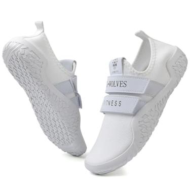 Imagem de Skerxut Tênis Fitness Shoes Deadlift Tênis Cross-Trainer para homens e mulheres, Branco, 38 BR