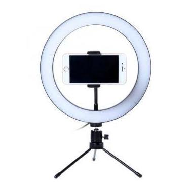 Imagem de Ring Light 25cm 10 polegadas LED 30W Iluminador USB Controlador 3 Core