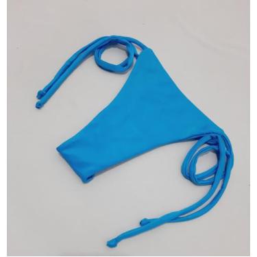 Imagem de Calcinha de biquíni avulsa de amarrar liso fio dental - DE UMA MARIA P